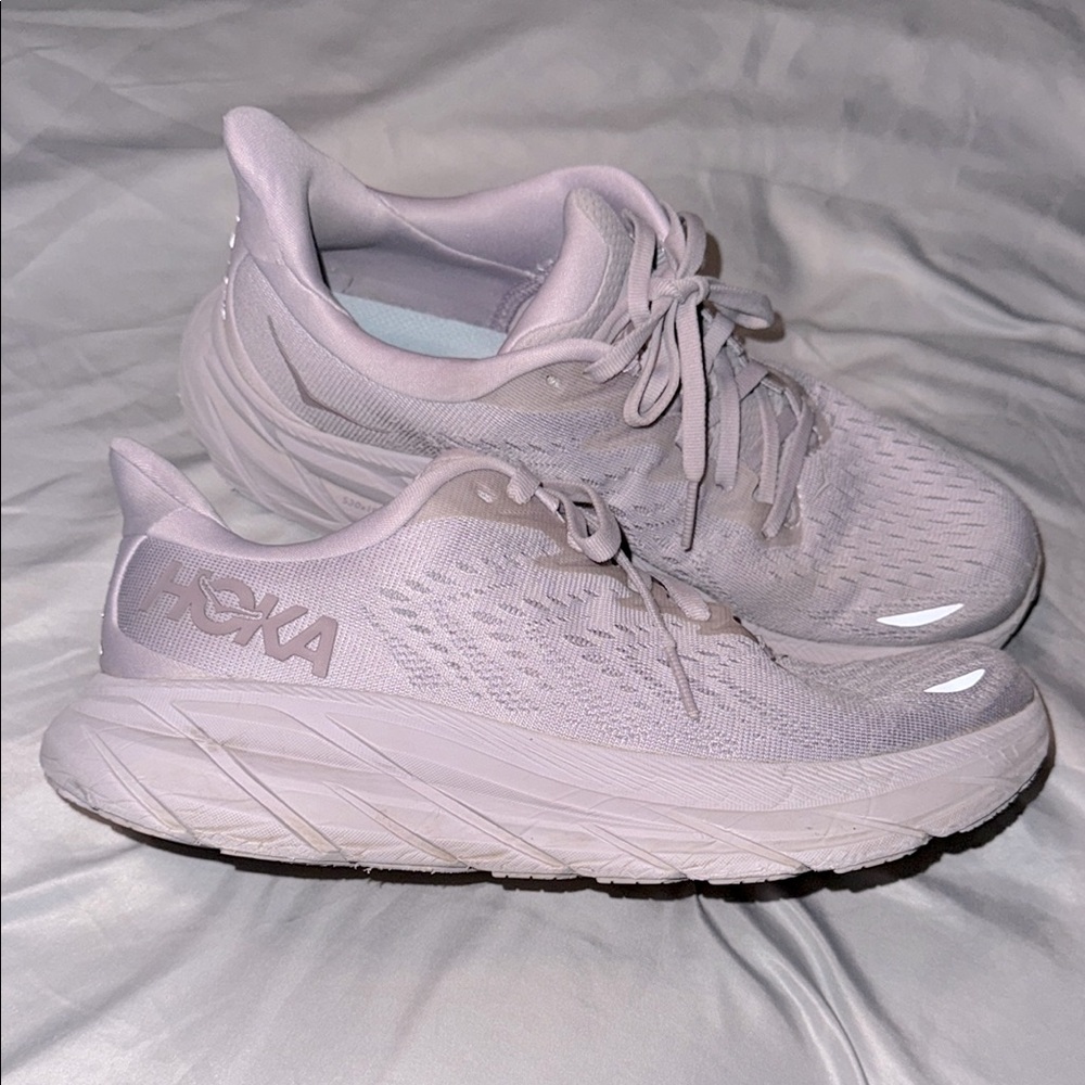 hoka clifton 8 lilac shoes